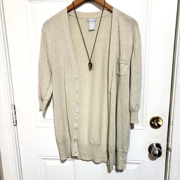 Linen cotton mix Joe fresh cardigan size Medium - Picture 1 of 6